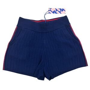 15-99 NO NAME Women's NWT $295 100% Cashmere Indigo Shorts Small